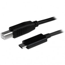 StarTech.com Cable USB Type-C de 1m - USB 2.0 Tipo B a USB-C - Cable USB - USB-C (M) a USB Tipo B (M) - USB 2.0 - 1 m - negro - para P/N: HB30A3A1CFB, HB30A3A1CSFS, HB30C3A1CFB, HB30C3A1CFS
