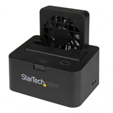 StarTech.com Base de Conexión USB 3.0 UASP y eSATA con Ventilador para Disco SATA III 6Gbps de 2,5 y 3,5 Pulgadas - Docking Station - Controlador de almacenamiento - 2.5