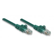 Cable de parcheo INTELLINET - 1 m, RJ-45, RJ-45, Macho/Macho, Verde