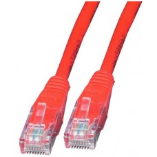 Cable de parcheo INTELLINET - 1 m, RJ-45, RJ-45, Macho/Macho, Rojo