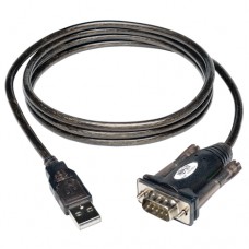 Tripp Lite 5ft USB to Serial Adapter Cable USB-A to DB9 RS-232 M/M 5' - Adaptador serie - USB - RS-232 - negro