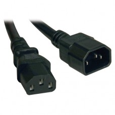 Cable de alimentación TRIPP-LITE - Macho/hembra, 0, 61 m, C14 coupler, Negro, 13