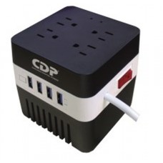 Regulador CDP RU-AVR604 - 4, Negro, Hogar y Oficina, 600 VA, 300 W