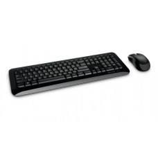 Microsoft - Keyboard and mouse set - Spanish - Wireless - 2.4 GHz - Black - Desktop 850