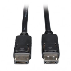 Tripp Lite 6ft DisplayPort Cable with Latches Video / Audio DP 4K x 2K M/M 6' - Cable DisplayPort - DisplayPort (M) a DisplayPort (M) - 1.8 m - negro