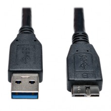 Cable para dispositivo TRIPP-LITE U326-003-BK - USB A, Micro-USB B, Macho/Macho, 0, 91 m, Negro