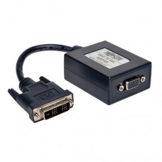 Cable convertidor TRIPP-LITE P120-06N-ACT - 0, 15 m, DVI-D, VGA (D-Sub), Macho/hembra, Negro
