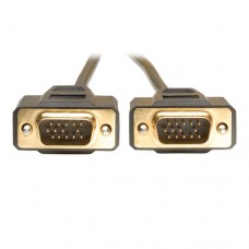 Tripp Lite Cable para Monitor VGA (HD15 M/M) - 4.57 m [15 pies], VGA (D-Sub), VGA (D-Sub), Masculino, Masculino, Negro