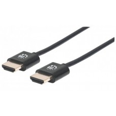 Cable HDMI 2.0 MANHATTAN 394369 - 1, 8 m, HDMI, HDMI, Macho/Macho, Negro