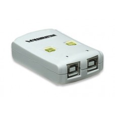 Hub USB 162005 MANHATTAN - USB 2.0, Color blanco, 2 puertos