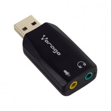 ADAPTADOR VORAGO ADP-201 USB AUDIO 3.5MM 5.1 MICROFONO          