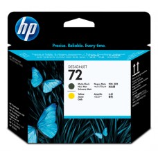 HP 72 - Amarillo, negro mate - cabezal de impresión - para DesignJet HD Pro MFP, SD Pro MFP, T1100, T1120, T1200, T1300, T2300, T770, T790, T795