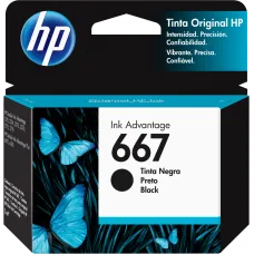 TINTA NEGRO HP 667 RENDIMIENTO 120PAGS 3YM79AL                    