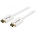 StarTech.com Cable HDMI de alta velocidad de 2m - Macho a Macho - Certificado CL3 Instalación en Pared - Ultra HD 4k x 2k - Blanco - Cable HDMI - HDMI (M) a HDMI (M) - 2 m - doble blindado - blanco