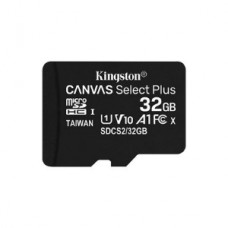 KINGSTON 32GB MICSDHC CANVAS SELECT PLUS A1 C10 SINGLE PACK W/O 