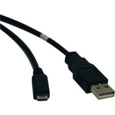 Cable USB 2.0 de Alta Velocidad TRIPP-LITE U050-006 - USB A, Micro-USB B, Macho/Macho, 1, 83 m, Negro