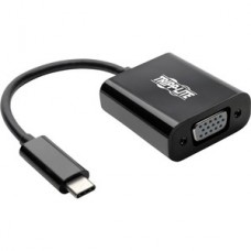 Adaptador Tripp Lite USB-C a VGA con Modo Alterno DP 1.2 Color Negro