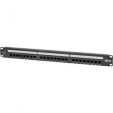 PANEL DE CONEXIONES CAT6 DE 24 PUERTOS RJ45 INSTALACIÓN 1U RACK   