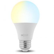Nexxt Solutions Connectivity - Light Bulb - A19 CCT 110V - Conexion Wi-Fi - Bombillo de luz blanca regulable - Compatible con Amazon Alexa y Google Assistant - 800 Lumen - 9W (Equivalente a 60 W) - 110 V /220 V