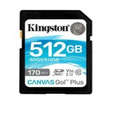 KINGSTON MEMORIA 512GB SDXC CANVAS GO PLUS C10 UHS-I U3 V30    