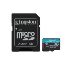 KINGSTON MEMORIA128GB MICROSDXC CANVAS GO PLUS A2 U3 V30 CARD + AD 