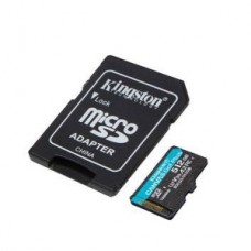 KINGSTON MEMORIA 512GBMICROSDXC CANVAS GO PLUS A2 U3 V30 CARD + AD 