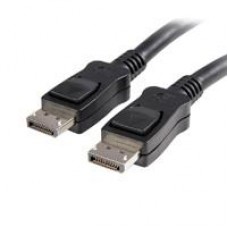StarTech.com Cable de 5m DisplayPort 4K MBR con Cierre de Seguridad  Bloqueo con Pestillo - 2x Macho DP - Latches - Negro - Cable DisplayPort - DisplayPort (M) a DisplayPort (M) - 5 m - trabado - negro