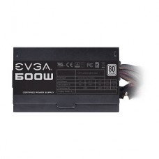 EVGA 100-W1-0600-K1 - Fuente de alimentación (interna) - ATX12V / EPS12V - 80 PLUS - CA 100-240 V - 600 vatios