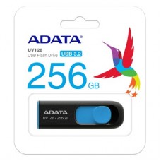 Memoria USB ADATA AUV128-256G-RBE - Negro / Azul, 256 GB, USB 3.2 Gen1