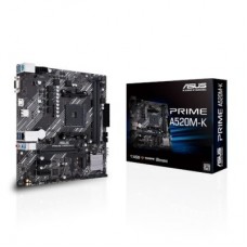 Motherboard ASUS A520M-K - DDR4, 64 GB, AMD, Socket AM4, m-ATX