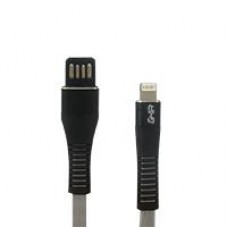 CABLE TIPO LIGHTNING GHIA PLANO COLOR GRIS/NEGRO DE 1M
