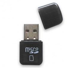 LECTOR USB PARA MICRO SD BROBOTIX 524691N - Negro, USB 2.0