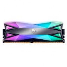 MEMORIA ADATA UDIMM DDR4 8GB PC4-28800 3600MHZ CL18 1.35V XPG SPECTRIX D60G RGB GRIS CON DISIPADOR PC/GAMER/ALTO RENDIMIENTO