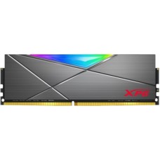 Memoria RAM ADATA SPECTRIX D50 - 8 GB, DDR4, 4133MHz, UDIMM, con Iluminación RGB. Disipador Tungsten Grey