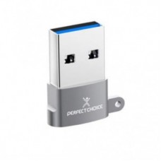 Mini adapatador de USB A a USB C PC-101253 PERFECT CHOICE -