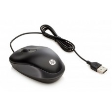 Mouse HP G1K28AA#ABA - Negro, 2 botones, Alámbrico, Óptico, 1000 DPI
