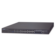 Switch Administrable Capa 3, 24-Puertos 10/100/1000T + 4-Puertos 10G SFP+, Apilable