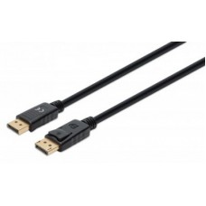 Cable DisplayPort 8K  MANHATTAN 355575 - 2 m, Negro, Macho/Macho