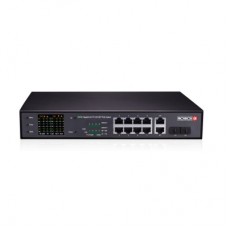 Switch  PROVISION-ISR PoES-08130GCL+2G+2SFP - Negro, 120 W, 8