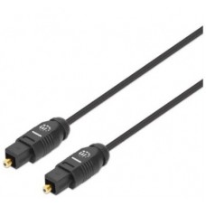 Cable de Audio Digital Optico Toslink MANHATTAN 356091 - 5 m, Macho / Macho, Negro