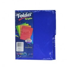 Folder Diem Brights C/25 piezas color Azul Cobalto / FF24  tamaño Carta 7506231508443 -