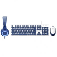 Kit alámbrico mouse+teclado Azul Perfect Kids Farben PC-201731 -
