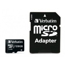 Tarjeta de Memoria 44085 marca VERBATIM microSDXD PREMIUM de 128GB -