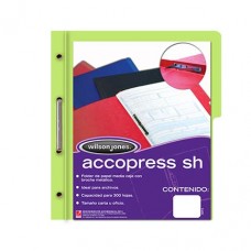 Carpeta Acco Press MC P4558-P4557 Tamaño Carta  color Verde Claro  con 10 piezas -