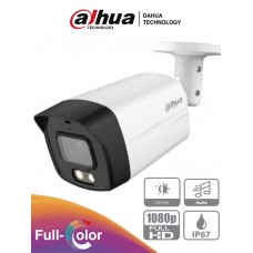 DAHUA HAC-HFW1209TLMN-A-LED - Camara Bullet Full Color de 2 Megapixeles/ 1080p/ Lente de 2.8mm/ 40 Metros de Iluminación/ DWDR/ Metalica+Policarbonato -