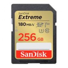MEMORIA SANDISK SDXC 256GB EXTREME 180MB/S 4K CLASE 10 U3 V30