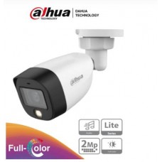 Cámara Bullet Full Color 1080p/Lente de 2.8 mm - Micrófono Integrado, FullColor, Luz Blanca de 20 Mts