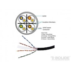 Cable de red UTP Bolide Categoría 6 BP0033/CAT6/CMR-Blue -