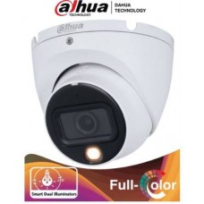 DAHUA HAC-HDW1801TLM-IL-A - Camara Domo 4k/ Iluminador Dual Inteligente + Full Color/ Lente de 2.8mm/ 106 Grados/ 20 Metros IR / Microfono/ WDR/ IP67/ -