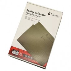 Folder Colgante Económico Nextep NE-014O color Verde con 25 piezas tamaño Oficio - Folder Colgante Económico Nextep NE-014O color Verde con 25 piezas tamaño Oficio -
